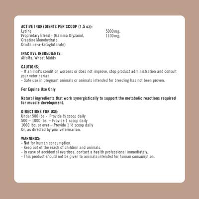 Show full view: Formula 707 MuscleMx Muscle Care Hay Flavor Pellets Horse Supplement, 3-lb bag slide 5 of 7