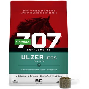 Formula 707 ULZERless Digestive Health Pellets Horse Supplement, 7.5-lb bucket