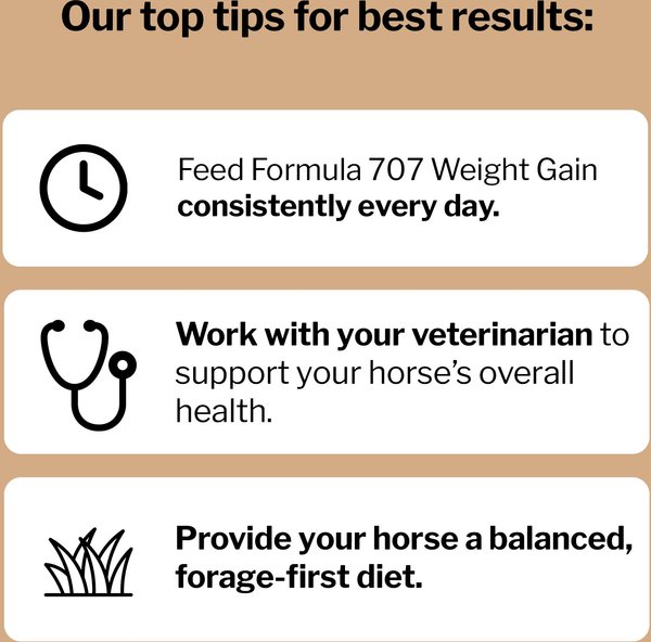 Show full view: Formula 707 Weight Gain Crumble Horse Supplement, 7-lb bag slide 5 of 9
