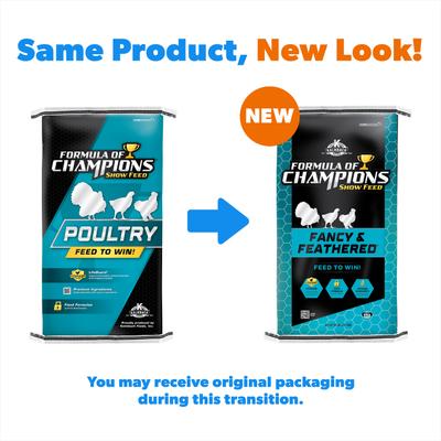 Show full view: Formula of Champions 22% Protein Pellet Fancy & Feathered Show Chicken Feed, 50-lb bag slide 2 of 9