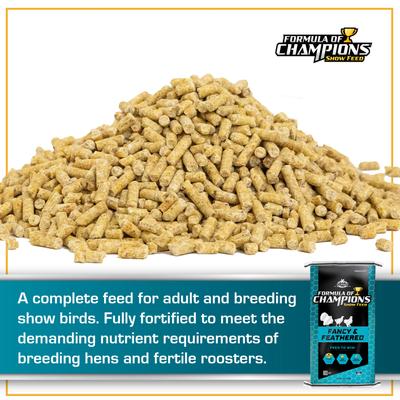 Show full view: Formula of Champions 22% Protein Pellet Fancy & Feathered Show Chicken Feed, 50-lb bag slide 4 of 9