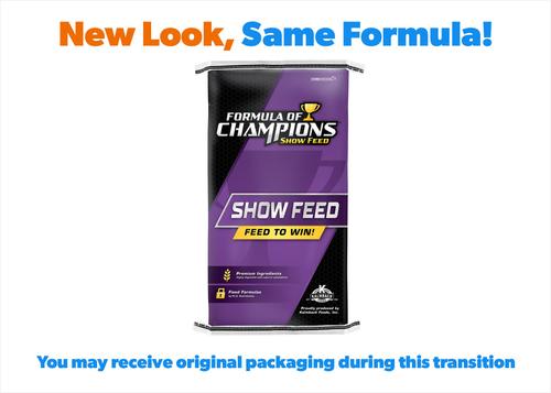 Show full view: Formula of Champions Fill 'Er Up Topdress Show Livestock Feed, 50-lb bag slide 2 of 4
