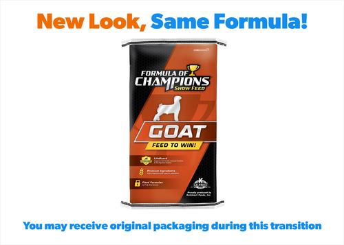 Show full view: Formula of Champions GTO Turbo Starter & Grower Show Goat Feed, 50-lb bag slide 2 of 4