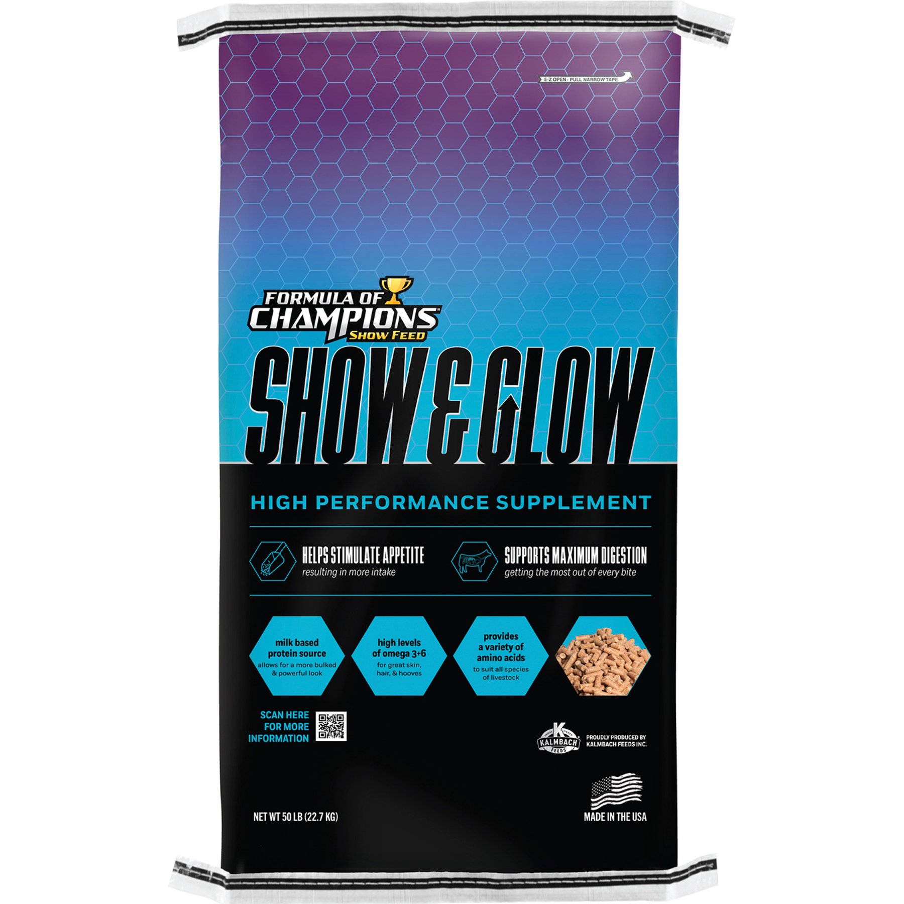 Formula of Champions Show & Glow Show Livestock Supplement, 50-lb bag