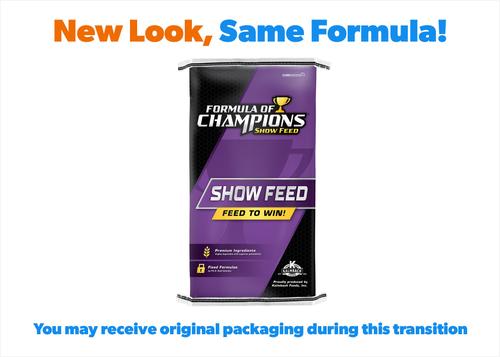 Show full view: Formula of Champions Show & Glow Show Livestock Supplement, 50-lb bag slide 2 of 3