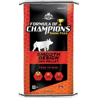 Formula of Champions Formula of Champions Smooth Design 18% Protein Show Pellet Pig Feed, 50-lb bag