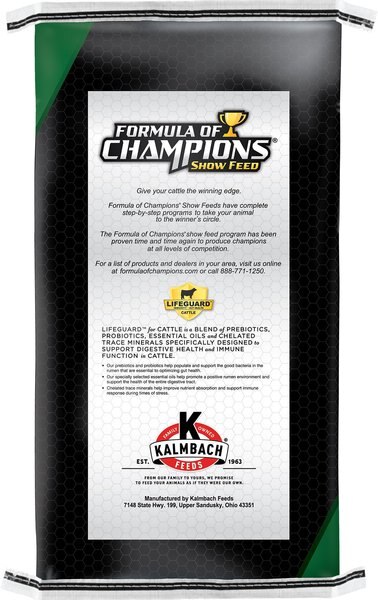 Formula of Champions Barley Blend Show Cattle Feed, 50-lb bag