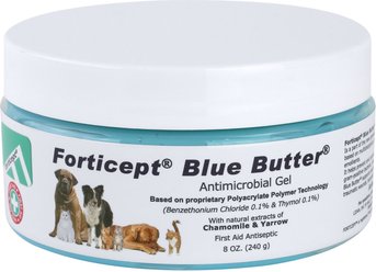 Forticept Blue Butter Antimicrobial Gel for Dogs & Cats, 8-oz