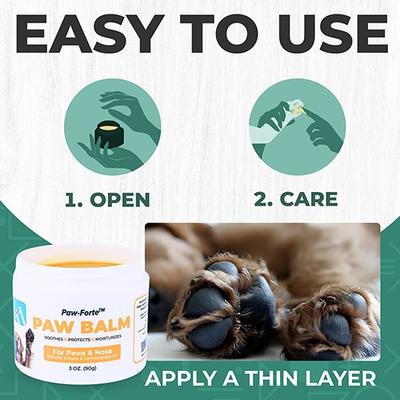 Show full view: Forticept Paw-Forte Antimicrobial Paw & Nose Dog & Cat Protection Balm, 3-oz tin slide 5 of 8