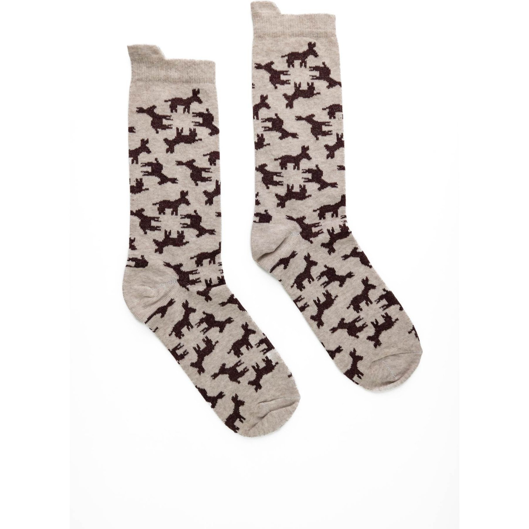 Forza Cavallo Asini Crew Socks, Mens 9-12, Ivory