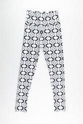 Forza Cavallo Horse & Shoe Adult Legging, White, Small