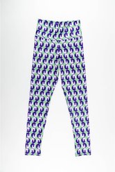 Forza Cavallo Ying Yang Horse Legging, Purple, Small