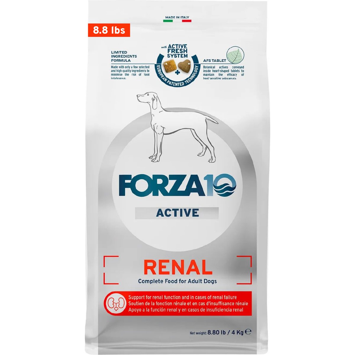 Forza10 Active Kidney Renal Dry Dog Food, 8.8-lb bag