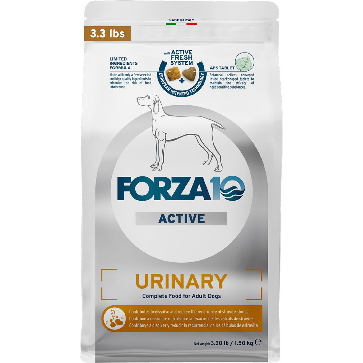 Forza10 Active Urinary Dry Dog Food, 3.3-lb bag