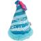 Show in main carousel: fouFIT Birthday Hat Crinkle Plush Dog Toys, Blue slide 1 of 3