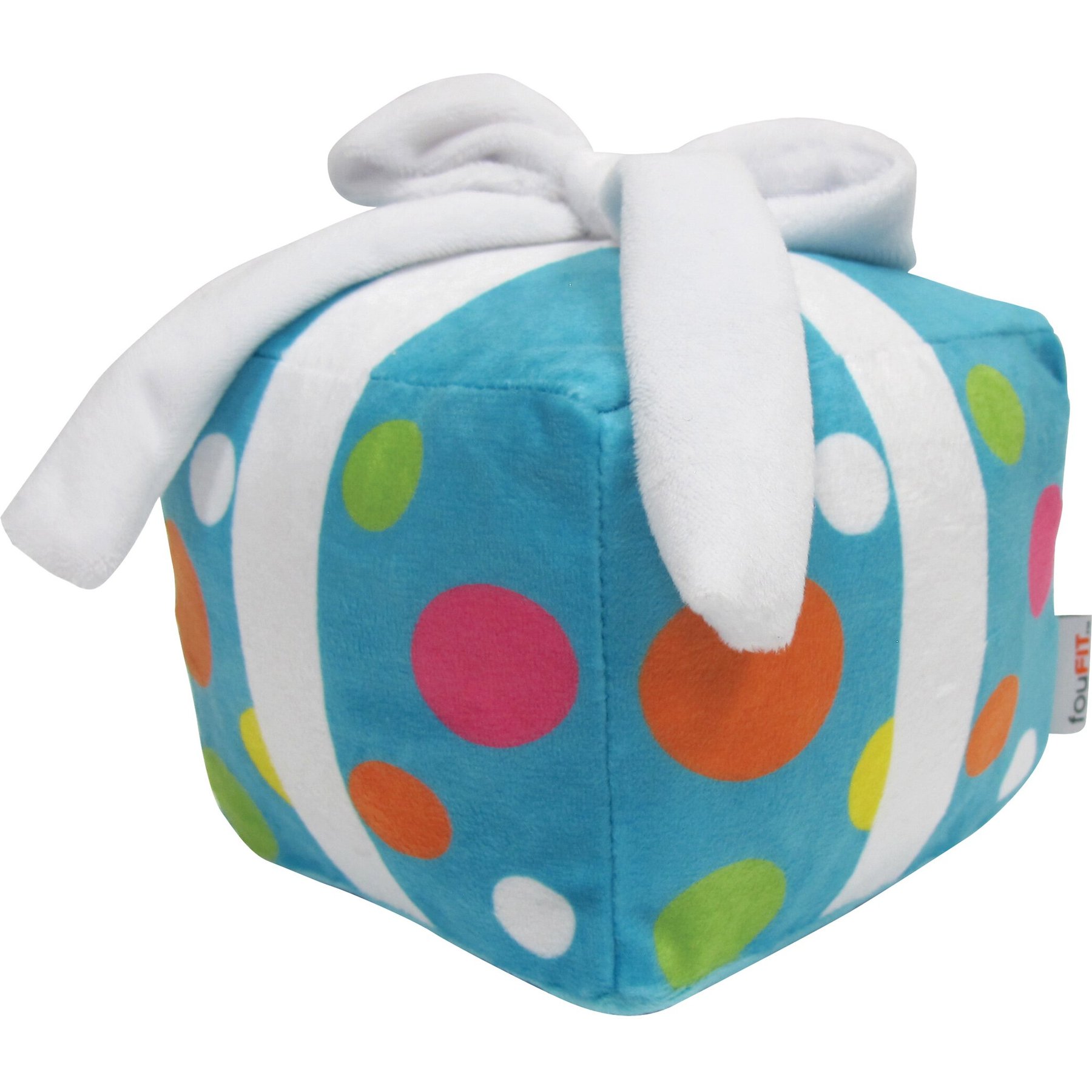 fouFIT Birthday Present Plush Dog Toys, Blue