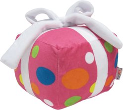 fouFIT Birthday Present Plush Dog Toys, Pink