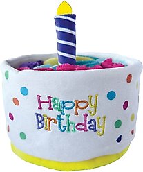 fouFIT Hide 'n Seek Birthday Cake Snuffle Squeaky Dog Plush Toy, Multicolor slide 2 of 3