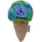 Show in main carousel: fouFIT Hide 'n Seek Ice Cream Snuffle, Superhero Squeaky Dog Treat Dispenser Toy, Blue, Small slide 1 of 6
