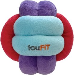 fouFIT Hide 'n Seek Knotted Snuffle Ball Dog Toy, Red/Blue/Purple, Small slide 1 of 4