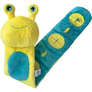 fouFIT Hide 'n Seek Roll-Ups, Snail Squeaky Dog Treat-Dispensers Toy, Yellow