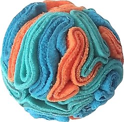 fouFIT Hide 'n Seek Snuffle Ball Dog Toys, Blue, Small