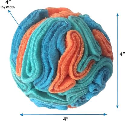 Show full view: fouFIT Hide 'n Seek Snuffle Ball Dog Toys, Blue, Small slide 2 of 3