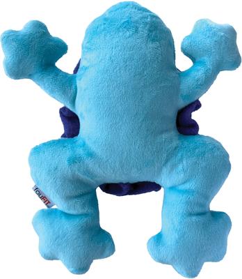 Show full view: fouFIT Hide 'n Seek Under the Sea Snuffle, Frog Squeaky Dog Treat Dispenser Toy, Blue slide 5 of 6