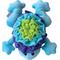 Show in main carousel: fouFIT Hide 'n Seek Under the Sea Snuffle, Frog Squeaky Dog Treat Dispenser Toy, Blue slide 4 of 6