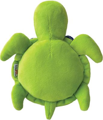 Show full view: fouFIT Hide 'n Seek Under the Sea Snuffle, Turtle Squeaky Dog Treat Dispenser Toy, Green slide 5 of 7