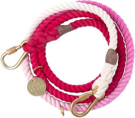 Show full view: Found My Animal Adjustable Ombre Rope Dog Leash, Magenta, 7-ft, Large slide 2 of 10