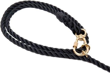 Show full view: Found My Animal Adjustable Rope Dog Leash, Black, 7-ft, Small slide 2 of 8