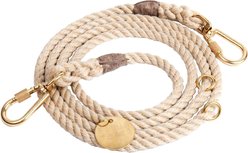 Found My Animal Adjustable Rope Dog Leash, Light Tan, 7-ft, Large