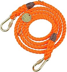 Found My Animal Adjustable Rope Dog Leash, Rescue Orange, 7-ft, Medium slide 2 of 6