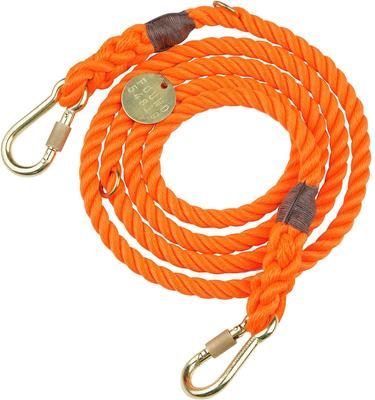 Show full view: Found My Animal Adjustable Rope Dog Leash, Rescue Orange, 7-ft, Medium slide 3 of 10