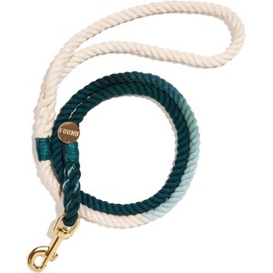Found My Animal Standard Cotton Rope Dog Leash, Marine Green, Medium: 5-ft long, 3/8-in wide