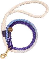 Found My Animal Standard Cotton Rope Dog Leash, Purple Ombre, Large: 5-ft long, 1/2-in wide