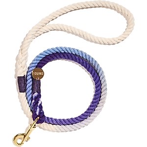 Found My Animal Standard Cotton Rope Dog Leash, Purple Ombre, Large: 5-ft long, 1/2-in wide