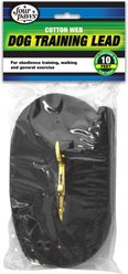 Four Paws Cotton Web Training Dog Lead, Black, 10-ft slide 2 of 6