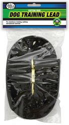 Four Paws Cotton Web Training Dog Lead, Black, 20-ft slide 2 of 6