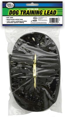 Show full view: Four Paws Cotton Web Training Dog Lead, Black, 20-ft slide 6 of 10