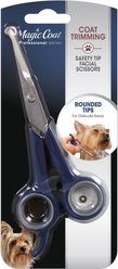 Four Paws Magic Coal Professional Series Safety Tip Facial Dog Scissors, Blue