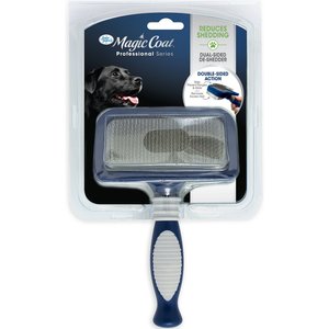 Four Paws Magic Coat Professional Series 2-in-1 Dog Brush, Medium