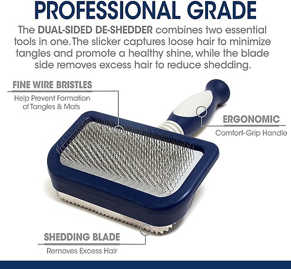 Show full view: Four Paws Magic Coat Professional Series 2-in-1 Dog Brush, Medium slide 4 of 8