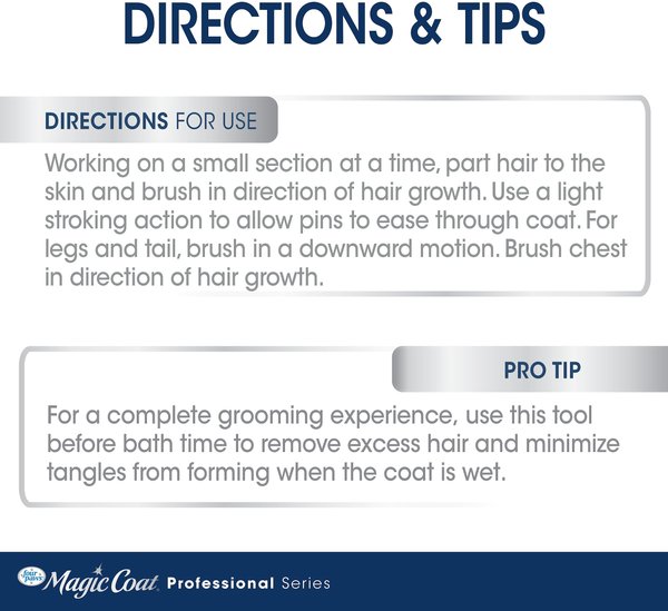 Show full view: Four Paws Magic Coat Professional Series 2-in-1 Dog Brush, Medium slide 6 of 8