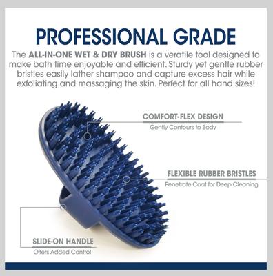 Show full view: Four Paws Magic Coat Professional Series All-In-One Wet & Dry Dog Glove & Curry Brush slide 2 of 12