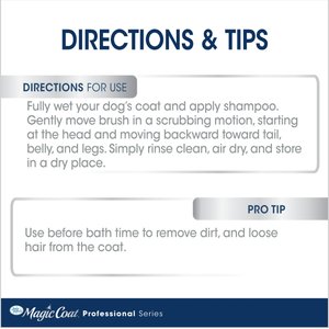 Four Paws Magic Coat Professional Series All-In-One Wet & Dry Dog Glove & Curry Brush