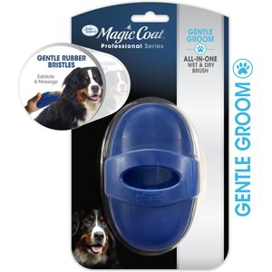 Four Paws Magic Coat Professional Series All-In-One Wet & Dry Dog Glove & Curry Brush