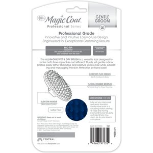 Four Paws Magic Coat Professional Series All-In-One Wet & Dry Dog Glove & Curry Brush