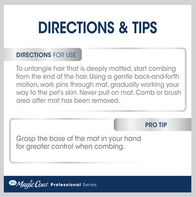 Show full view: Four Paws Magic Coat Professional Series Instant Mat & Tangle Remover Rake & Comb slide 7 of 13